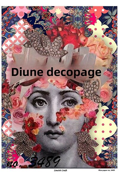 LİNEART ورق ديكوباج نحاسي رقم: 3489 - 29x42 سم