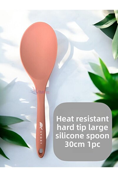 Multiamo Heat Resistant Hard Tip 30 cm Large Silicone Spoon 1 Piece