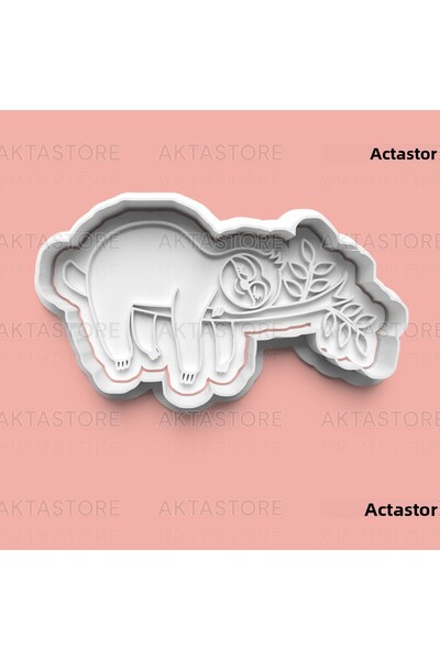 AKTASTORE قالب كوكيز الحيوانات الكسولة وقالب عجينة السكر