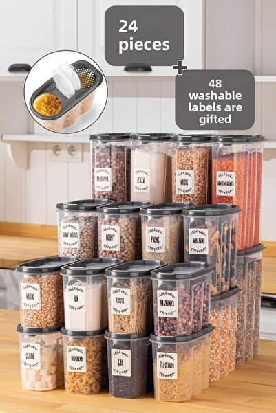 Herza House Set of 24 Oval Food Storage