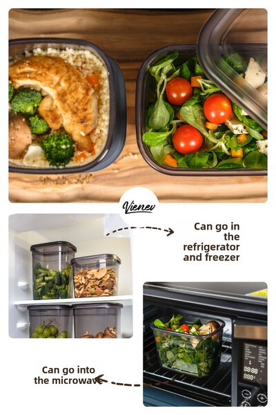 Vienev Σετ 25 ορθογώνιων δοχείων αποθήκευσης Peggy 5x(1,9 1,5 1,15 0,8 0,4 LITER) με μεταξωτές ετικέτες