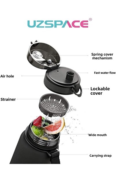 Vagonlife Uzspace Snatch Tritan Water Bottle - 800ml