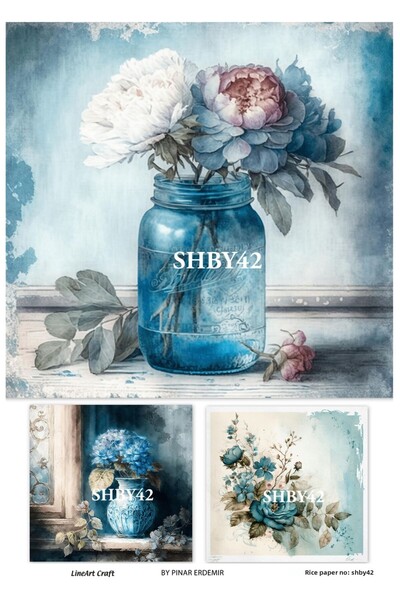 LİNEART Brass Decopage Paper - Shby42, 29X42Cm