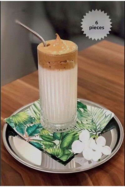 Vipkitchen صينية تقديم حلوى الشاي والفضة الفاخرة 6 قطع مقاس 20 سم