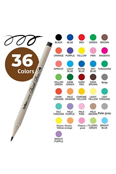 artline Supreme Brush Pen Chrome Yellow