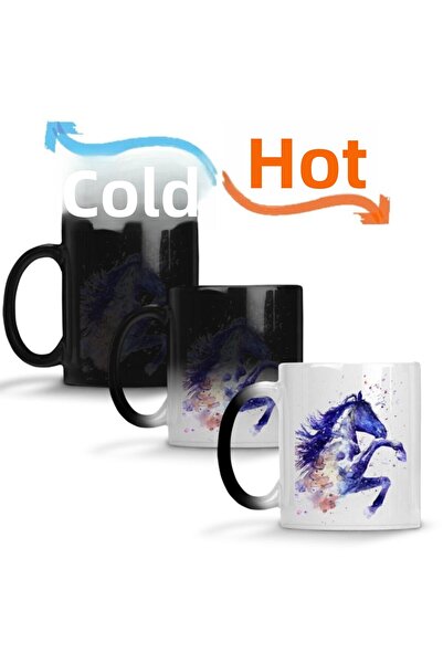 Baskı Dükkanı Magic Horsel Porcelain - Mug and Cup Set