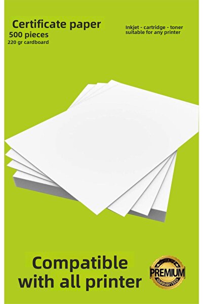 Hsn 500 قطعة سميكة مناسبة لجميع الطابعات مع خرطوشة الحبر 220 جرام لورق شهادة ...