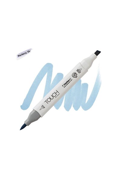 Shinhan Art Touch Twin Brush Pen : Double Sided Marker : Pb272 Grayish Blue Pale