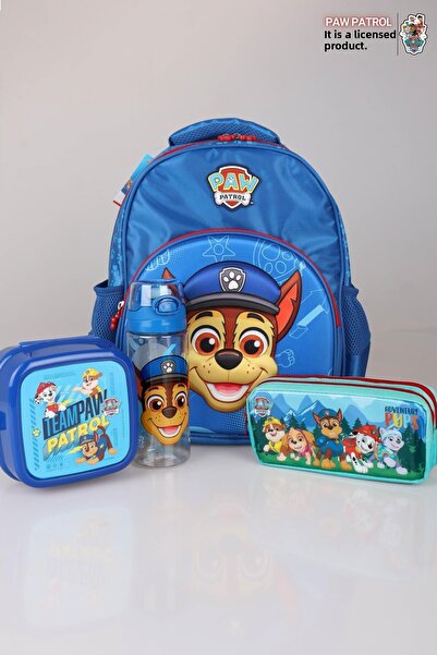 PAW PATROL الموسم الجديد المرخص - حقيبة مدرسية، حقيبة أقلام رصاص، مجموعة المغ...