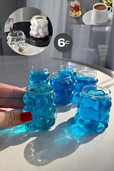 Berdina Home كوب صغير على شكل خرز مقاوم للحرارة سعة 90 مل - كوب تقديم مكون من...