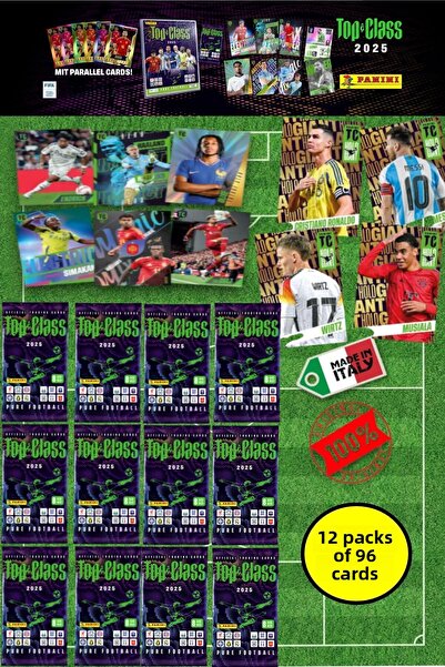 TOYFEST بانيني أدرينالين توب كلاس - بطاقات التداول الرسمية لعام 2025 - 12 حزم...