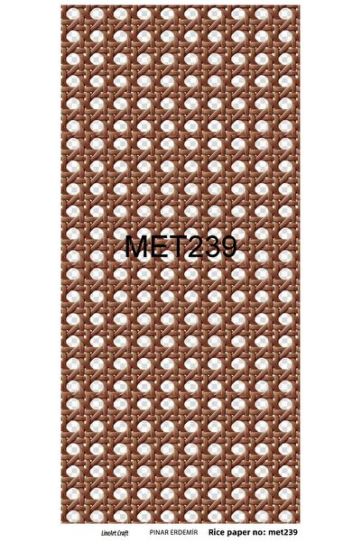 LİNEART Lineart Brass Decopage Paper No:Met239