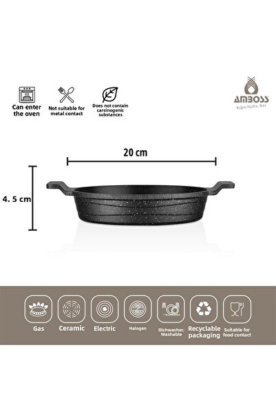 Amboss Set de 2 bucăți din fontă Astral (18 / 22 CM)