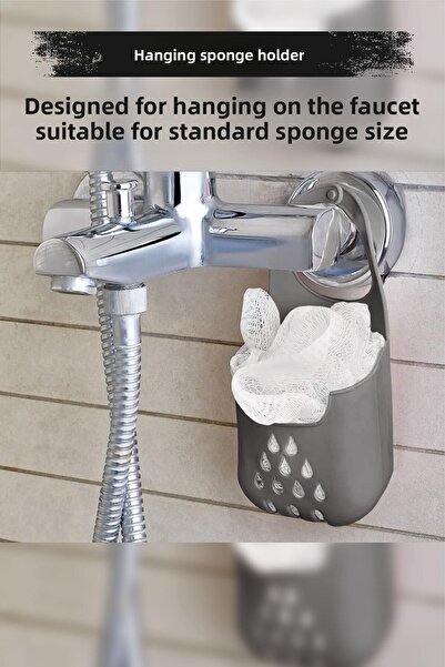 Depa حامل إسفنجة معلق من السيليكون