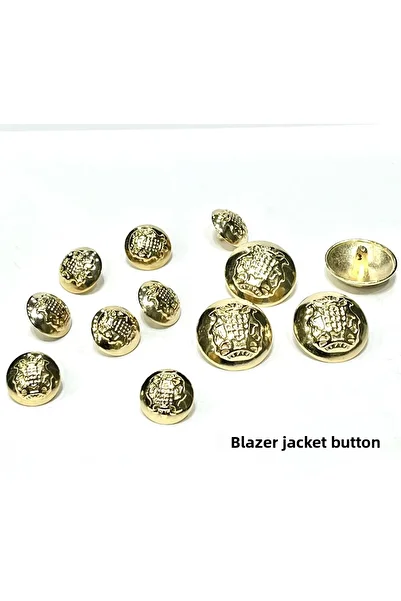 ODDA TASARIM ATÖLYESİ Gold Blazer Design Button