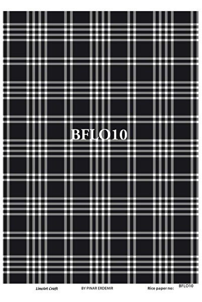 LİNEART Bflo10 سلسلة ديكوباج نحاسية باللونين الأبيض والأسود