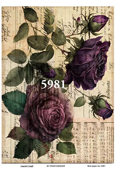 LİNEART ورق ديكوباج نحاسي - L5981، 29x42 سم