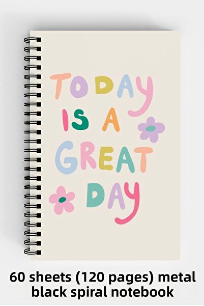 Anime Marketi اقتباسات الدافع تحت عنوان A5 دفتر بغلاف صلب حلزوني 120 ورقة