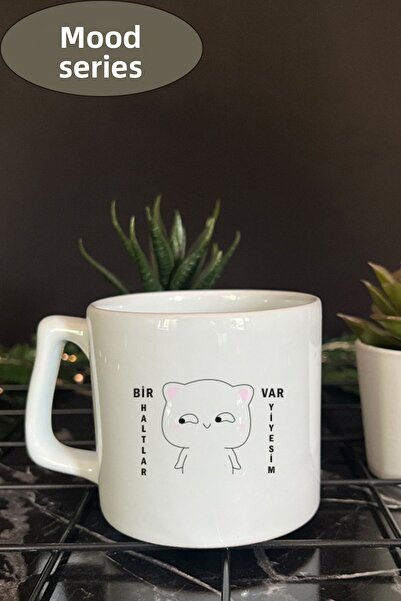 lunasstore كوب بتصميم مكتوب مضحك من سلسلة مزاجية، كوب هدية