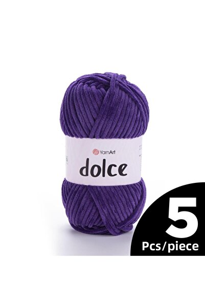 Yarnart DOLCE - Ață de tricotat manuală din catifea - 792 - 5 BUC