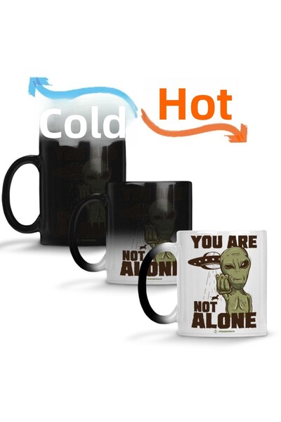 Baskı Dükkanı كوب بورسلين سحري - أنت لست وحدك