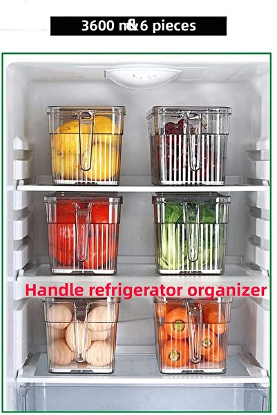 Open Home Concept منظم خزانة مكون من 6 قطع مع غطاء ومقبض ومصفاة