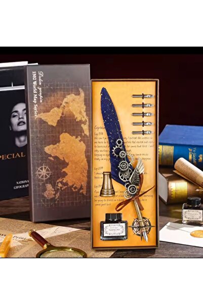 EXENET مجموعة أقلام الرصاص المصنوعة خصيصًا من Divit Inkwell مع حبر فروي، مجمو...