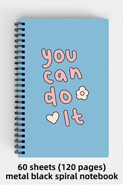 Anime Marketi اقتباسات الدافع تحت عنوان A5 دفتر بغلاف صلب حلزوني 120 ورقة