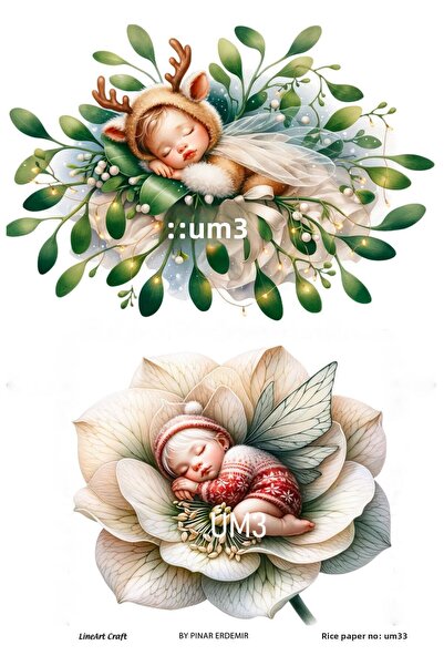 LİNEART سلسلة ملاك موديل UM33 - ديكور نحاسي مزين بالزهور مقاس 30x42