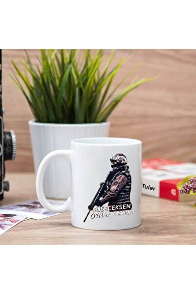 sıradışıhediyem كوب كوب مطبوع عليه عبارة "دعونا لا نلعب