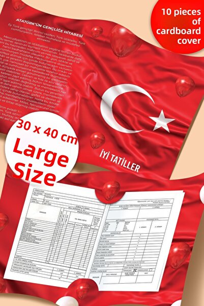 colortouch Θήκη Κάρτας Επαγγελματικής Ταυτότητας Α4 με Τουρκική Σημαία, 10 Τε...