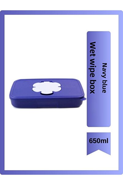 Tupperware Wet Wipes Box 650ml Navy Blue