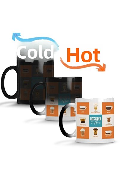 Baskı Dükkanı أنواع القهوة الكوب السحري الخزفي