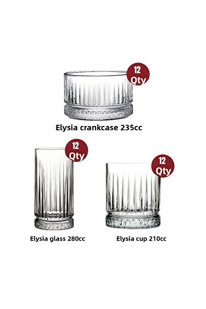 Paşabahçe طقم أواني زجاجية ووعاء إليسيا 36 قطعة