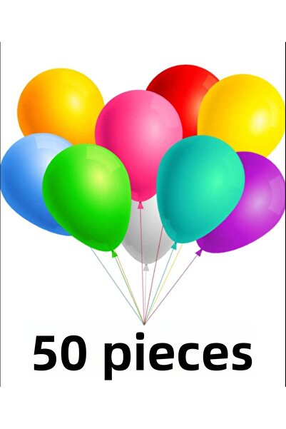 Mçb Group 50 Colorful Balloons Party for Birthday and Special Occasions - Mix...