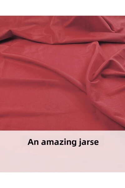 Kumaş Parça Jersey în culoare roșie Lățime: 135