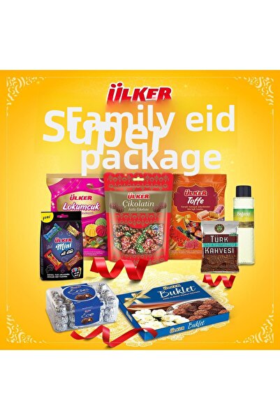 Ülker باقة العطلات الفائقة من الشوكولاتة والحلوى العائلية