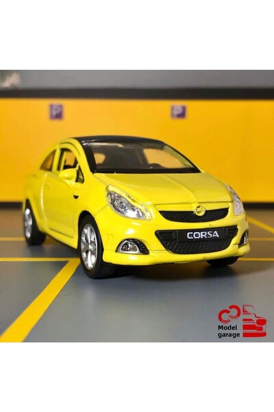 WELLY أوبل كورسا Opc 1/36 مقياس * c & c نموذج المرآب * سحب قطرة دييكاست لعبة ...