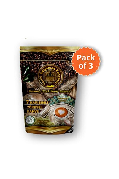 Tarihi Adıyaman Kahvecisi قهوة ديبك العثمانية 7 مزيج 250 جرام 3 قطع