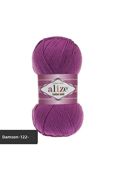 Alize Bumbac Aur 100 gr Culoare: 122 Amigurumi Floss Hand Knitting Floss Punc...