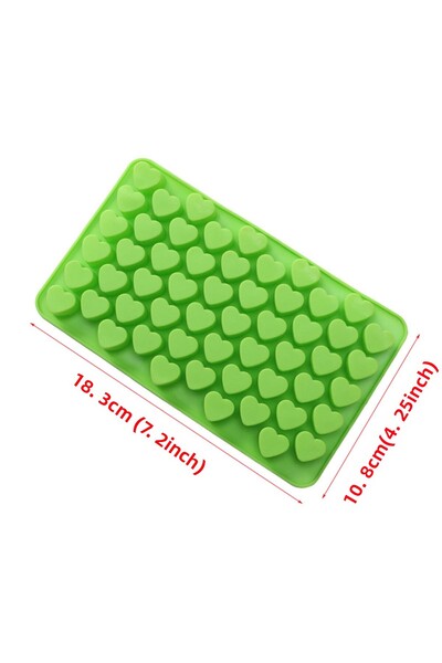 Choice 55 Grids Silicone Chocolate Mold Food Grade Small Love Heart Shape Cak...