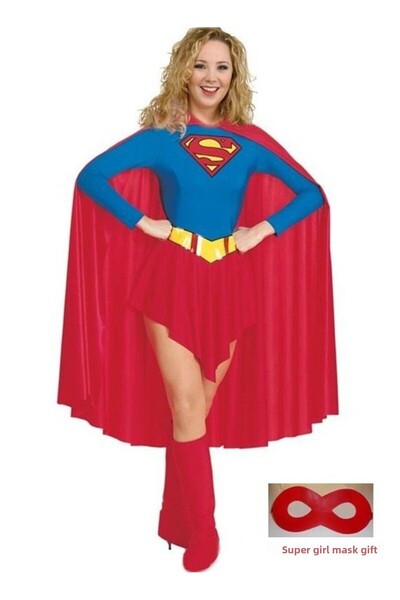 Kostüm Sarayı زي سوبر جيرل أحمر للسيدات