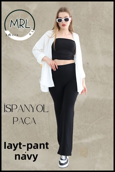 missmaral Women's Recovery Tights Trousers Flared Leg Lycra Stretchy Diver Dark Purple 1040