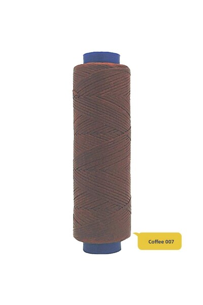 ipekbazaar Aker مشمع حبل 1 مللي متر × 100 متر مشمع موضوع مجوهرات جلدية هواية سادلر موضوع حقيبة الخيط القهوة 007