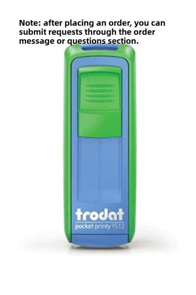 Trodat ختم الجيب P4 47x18 ملم أخضر-أزرق أزرق 9512