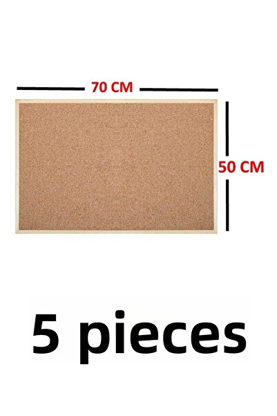 Noki 5 Pieces Cork Board Wooden Eco Frame 50x70 Cm