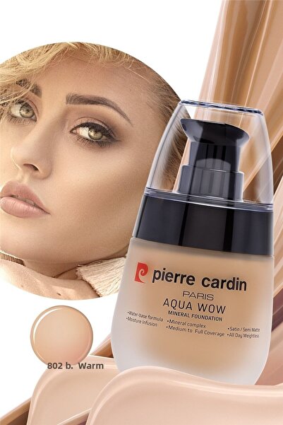 Pierre Cardin Aqua Wow Mineral Water Based Foundation - B.warm 802 12219