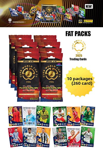 hediyecik Panini Fifa Club World Cup 2025 Fat Pack Tc Package Footballer Card...