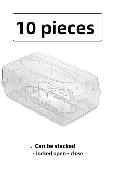 Bayev 10 bucăți pantofi pentru bărbați - cutie de depozitare transparentă, potrivită pentru călătorii