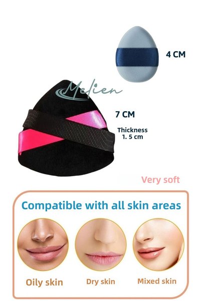 Melien 1Pcs Velvet Mini Cosmetic Set - Powder, Finger, Face Makeup, under Eye...